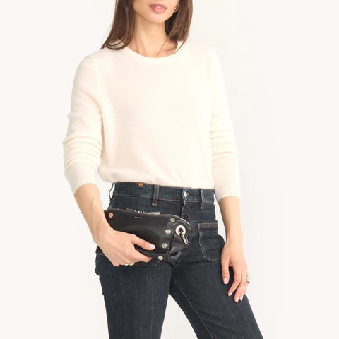 Hammitt Daniel Crossbody Clutch Tempo Black/Silver
