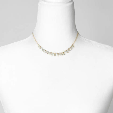 Anne Vaughan Solace 14-16" Aquamarine Simple Necklace