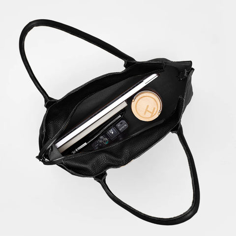 Hammitt Oliver Zip Tote Black/Gunmetal