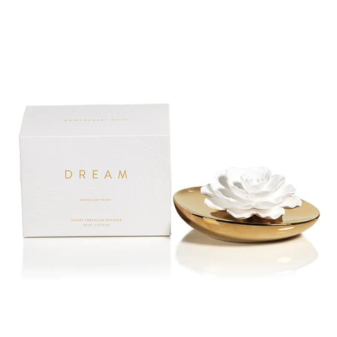 Zodax Dream Porcelain Flower Diffuser Moroccan Peony