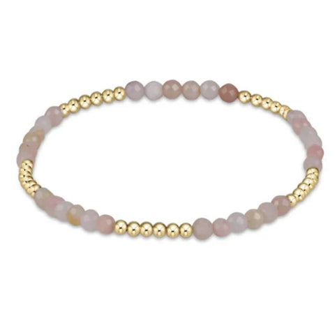 enewton blissful pattern 2.5mm bead bracelet - pink opal