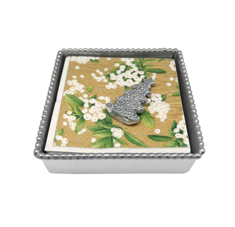 Mariposa Dotty Tree Beaded Napkin Box Set