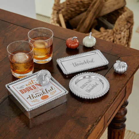 Mariposa Turkey Beaded Napkin Box Set