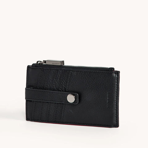 Hammitt 210 West Black/Gunmetal Leather Wallet