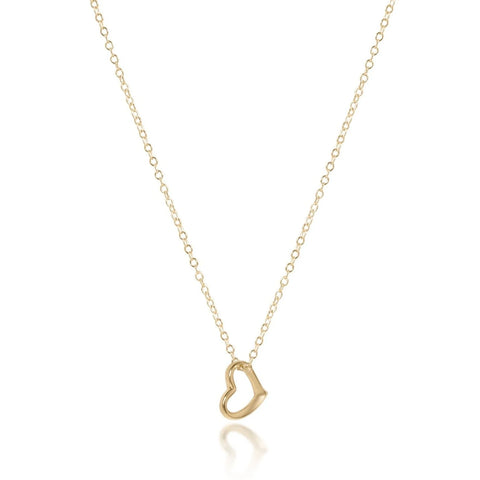 enewton 16" gold necklace - love small gold charm