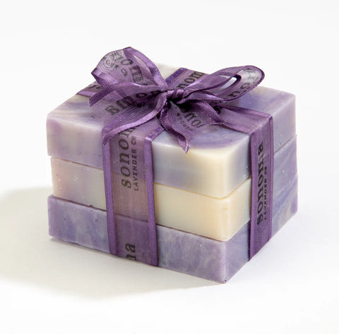 TRIO OF LAVENDER & OLIVE OIL SOAP BARS