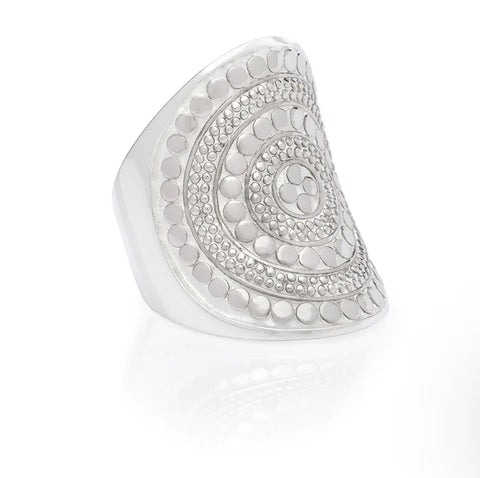 Anna Beck Classic Saddle Ring - Silver