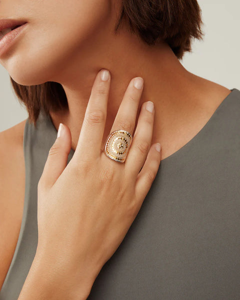 Anna Beck Classic Saddle Ring - Gold