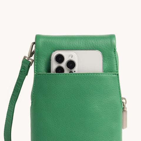 Hammitt VIP Mobile Lime Zest/Brushed Silver Crossbody