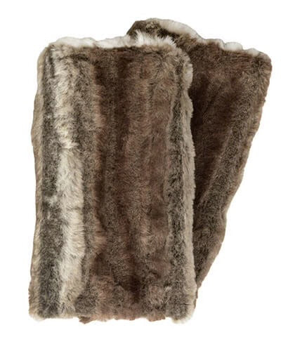 Pandemonium Fingerless Faux Fur Gloves Reversible - Multiple Colors Available