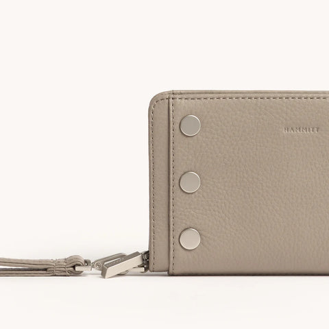 Hammitt Bryant Wallet Pewter Pebble/Brushed Silver