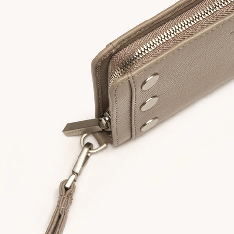 Hammitt Bryant Wallet Pewter Pebble/Brushed Silver
