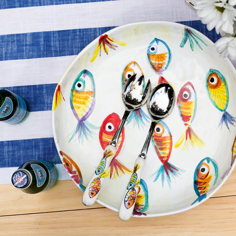 Vietri Pesci Colorati Shallow Bowl
