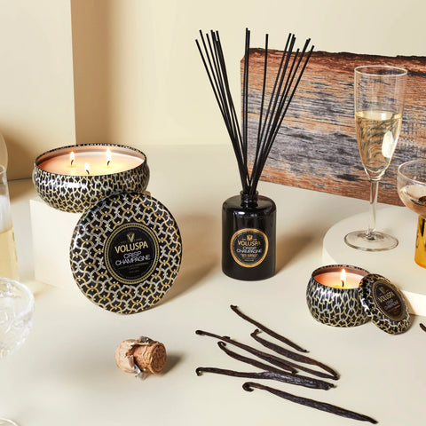 Voluspa Crisp Champagne Mini Tin Candle
