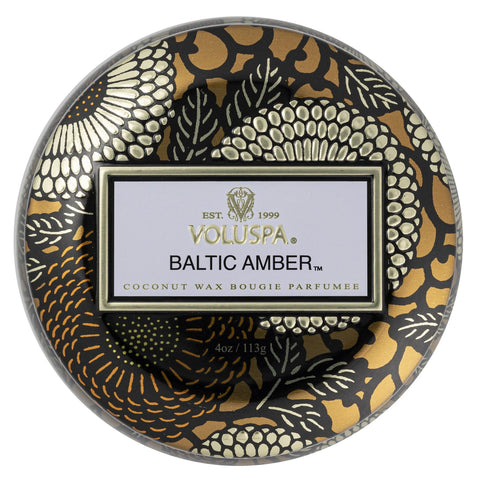 Voluspa Baltic Amber Mini Tin Candle