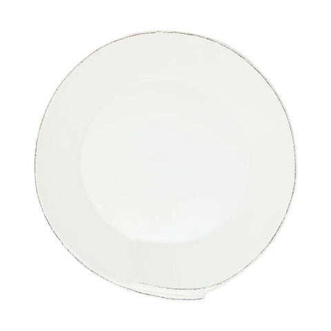Vietri Lastra White Medium Shallow Serving Bowl