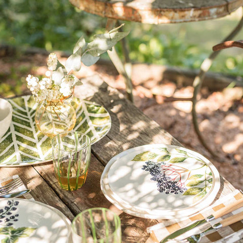 Vietri Foresta Primavera Geometric Medium Oval Platter