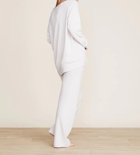 Barefoot Dreams CozyChic Ultra Lite® V Neck Hi-Low Pullover Almond