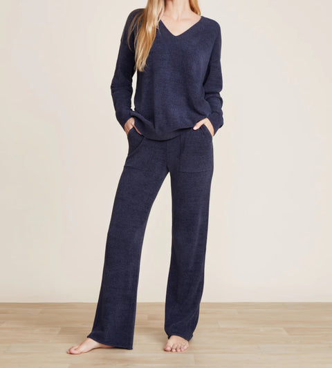 Barefoot Dreams CozyChic Ultra Lite® V Neck Hi-Low Pullover Tidewater 