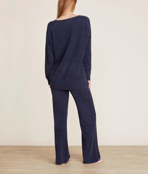 Barefoot Dreams CozyChic Ultra Lite® V Neck Hi-Low Pullover Tidewater
