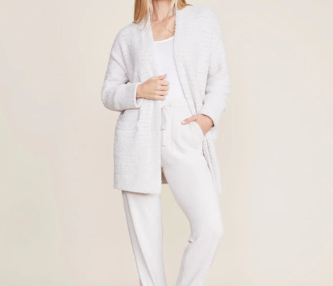 Barefoot Dreams CozyChic® Boucle Welt Pocket Cardigan Almond