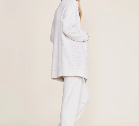 Barefoot Dreams CozyChic® Boucle Welt Pocket Cardigan Almond