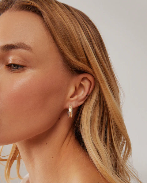 Anna Beck Classic Wide Hoop Earrings - Gold & Silver