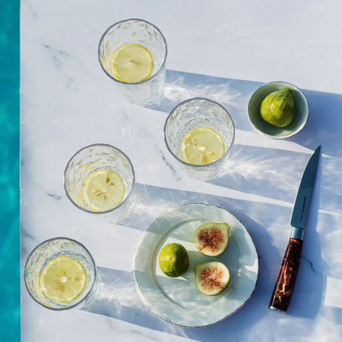 NEW Vietri Superglass Polycarbonate Blue Tumbler
