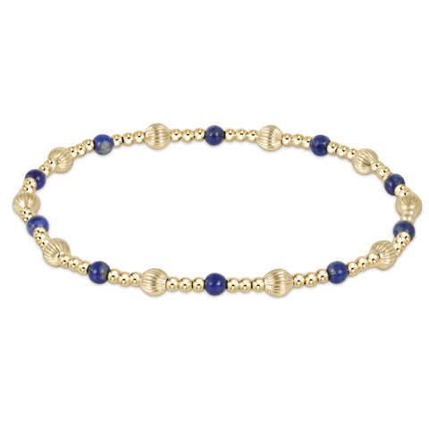 enewton dignity sincerity pattern 4mm bead bracelet - lapis