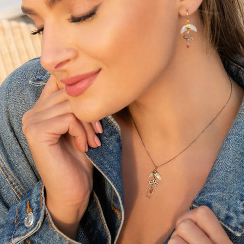 Laura J Celestial Serpent Necklace