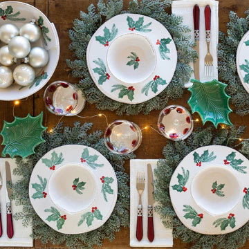 Vietri Lastra Evergreen Large Shallow Serving Bowl