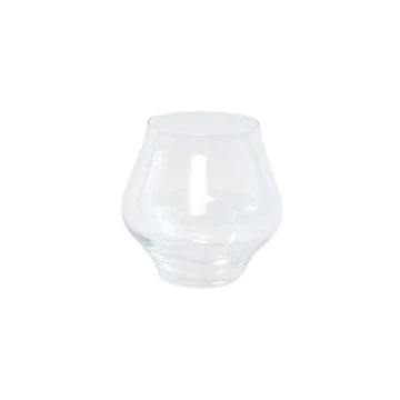 Vietri Contessa Clear Stemless Wine Glass