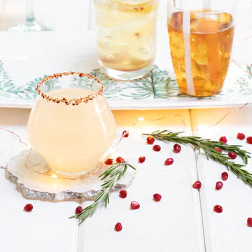 Vietri Contessa Clear Stemless Wine Glass