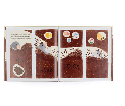JELLYCAT MUSWELL MOLE AND THE BURIED TREASURE BOOK