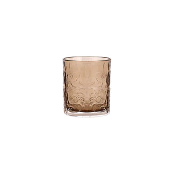 Vietri Barocco Tortoise Double Old Fashioned Glass