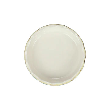 Vietri Italian Bakers Gray Pie Dish
