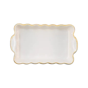 Vietri Italian Bakers Blue Small Rectangular Baker