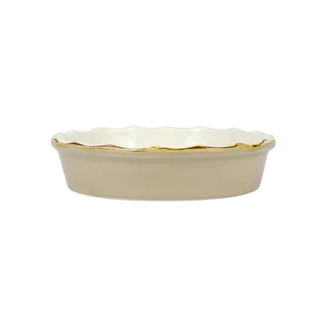 Vietri Italian Bakers Cappuccino Pie Dish