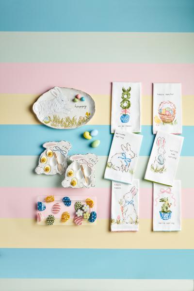 Mudpie Glass Easter Egg Platter