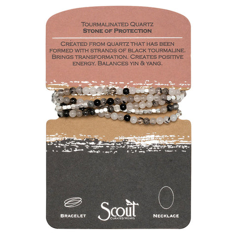 Scout Stone Wrap Tourmalinated Quartz - Stone of Protection