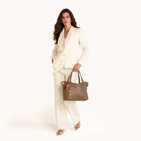 Hammitt Daniel Dune Large Leather Satchel