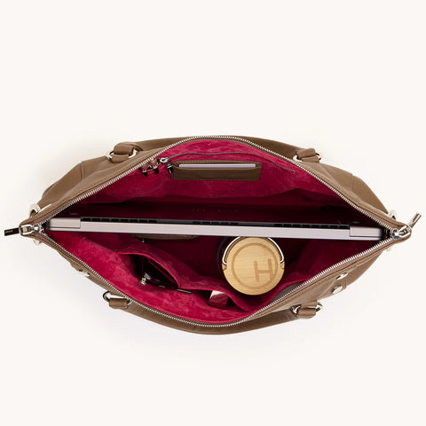 Hammitt Daniel Dune Large Leather Satchel