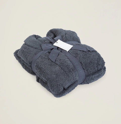 Barefoot Dreams CozyChic® Adult Robe For Men & Women Slate Blue