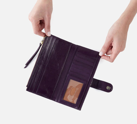Hobo MAX Continental Wallet Deep Purple