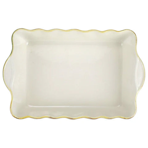 Vietri Italian Bakers Aqua Large Rectangular Baker