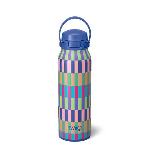 Swig Brite Stripe EZ Fill Bottle 32 oz