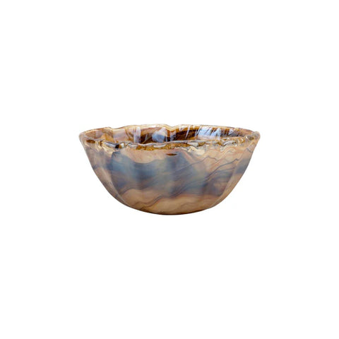 Vietri Onda Glass Tortoiseshell Small Bowl