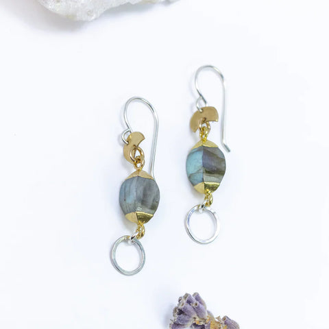 Laura J Labradorite Luminance Earrings
