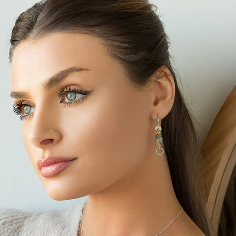 Laura J Labradorite Luminance Earrings