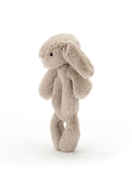JELLYCAT BASHFUL BEIGE BUNNY RING RATTLE